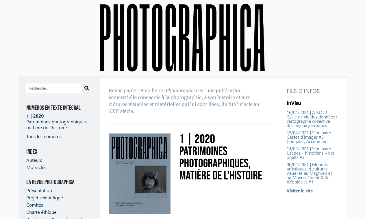 Copie d’écran d’un site construit à partir de la maquette Nova